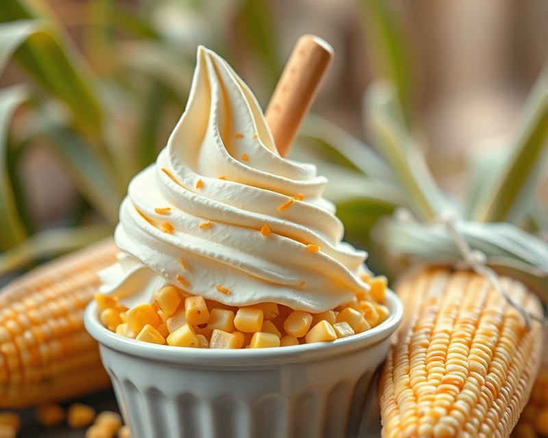 ice cream, corn